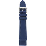 GV2 18mm Blue Handmade Italian Suede Strap Stainless Steel Buckle