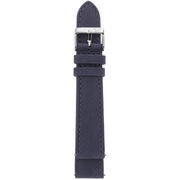 GV2 18mm Navy Blue Handmade Italian Suede Leather Strap Stainless Steel Buckle