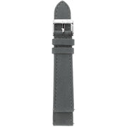 GV2 18mm Grey Handmade Italian Suede Strap Stainless Steel Buckle