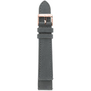 GV2 18mm Grey Handmade Italian Suede Strap Rose Gold Buckle