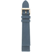 GV2 18mm Denim Handmade Italian Suede Strap Rose Gold Buckle